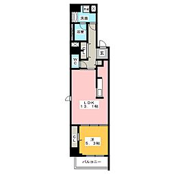 ダイワシティー中村公園 1LDKの間取図画像