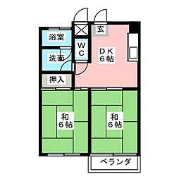 間取図画像 2DK