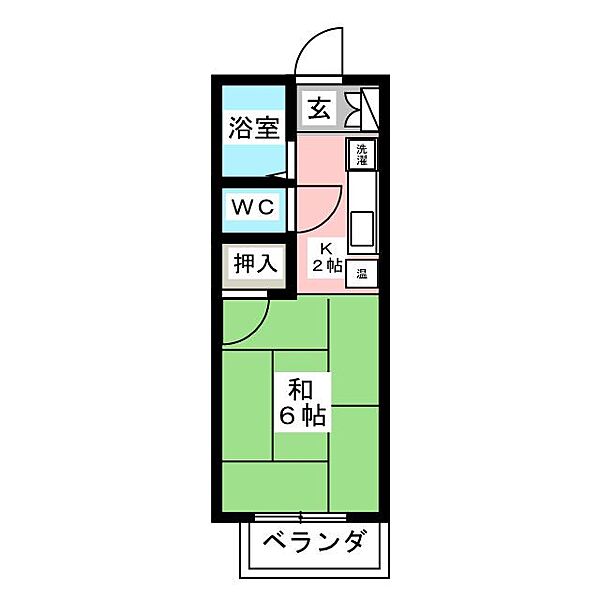 メゾン杉山 ｜愛知県名古屋市西区江向町２丁目(賃貸アパート1K・2階・18.83㎡)の写真 その2