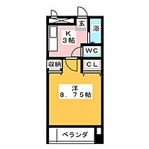 サンヴェール栄生  ｜ 愛知県名古屋市西区栄生２丁目（賃貸マンション1K・2階・25.92㎡） その2