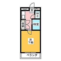 間取図画像 1K