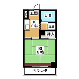 間取図画像 1K