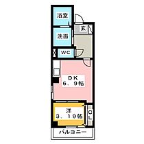 エテルノ幅下  ｜ 愛知県名古屋市西区幅下１丁目（賃貸マンション1DK・5階・29.17㎡） その2