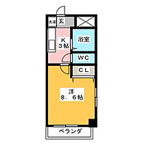 グランドハイツ21  ｜ 愛知県名古屋市西区枇杷島１丁目（賃貸マンション1K・3階・24.75㎡） その2