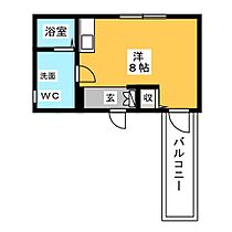 Ｐｒｅｃｈｅｒ浄心  ｜ 愛知県名古屋市西区花の木３丁目（賃貸アパート1R・3階・20.11㎡） その2