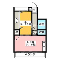 白菊ビル  ｜ 愛知県名古屋市西区枇杷島３丁目（賃貸マンション1LDK・5階・34.00㎡） その2