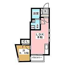 ラヴィール栄生  ｜ 愛知県名古屋市西区栄生２丁目（賃貸アパート1LDK・1階・26.24㎡） その2