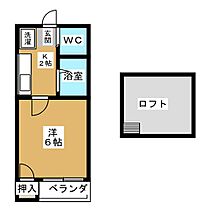 メゾンドクララ  ｜ 愛知県名古屋市西区名西１丁目（賃貸アパート1K・1階・22.60㎡） その2