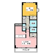 アーバングリーン  ｜ 愛知県名古屋市西区堀越３丁目（賃貸マンション1LDK・2階・51.05㎡） その2