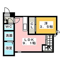 Ｇｒａｎｄｔｉｃ　Ｓｏｌｉｓｔ  ｜ 愛知県名古屋市西区庄内通４丁目（賃貸アパート1LDK・2階・30.20㎡） その2