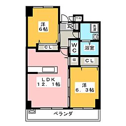 間取図画像 2LDK
