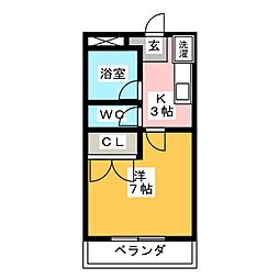 間取図画像 1K