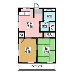 間取図画像 2DK