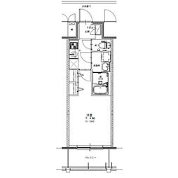名古屋市西区新道1丁目マンション 1Kの間取図画像