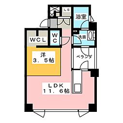 レジデンスT・L庄内通 1LDKの間取図画像