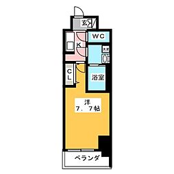 S-RESIDENCE庄内通North 1Kの間取図画像