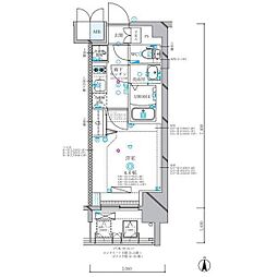 ディアレイシャス名古屋浄心II 1Kの間取図画像