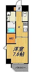 TIARAPALACE天神山 1Kの間取図画像