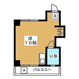 福岡ビル ワンルームの間取図画像