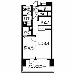プレディア名古屋城西 1LDKの間取図画像
