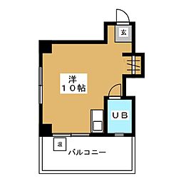 福岡ビル ワンルームの間取図画像