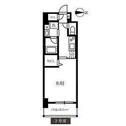 MAXIVカミナゴヤ 1Kの間取図画像