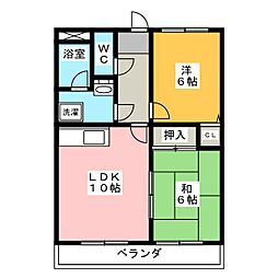 ザ・ファースト又穂 2LDKの間取図画像
