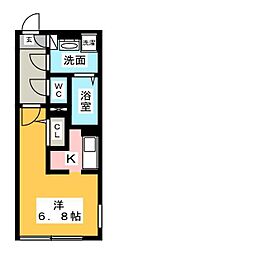LUORE城西 ワンルームの間取図画像