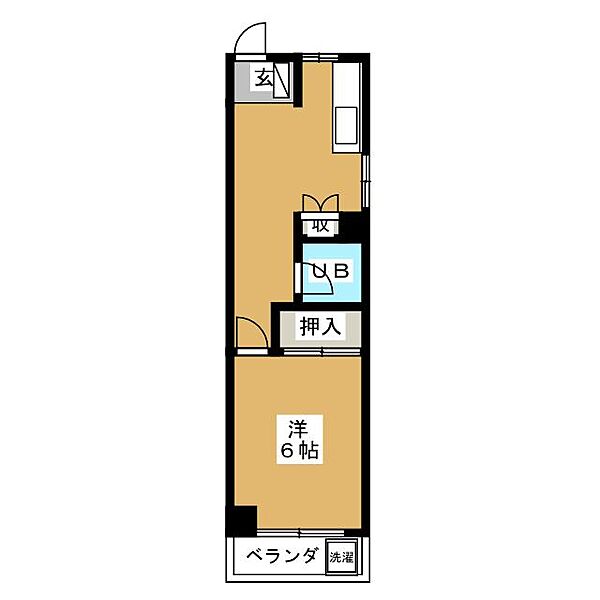 西里ハイツ ｜愛知県名古屋市名東区西里町４丁目(賃貸マンション1DK・3階・24.30㎡)の写真 その2