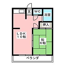 ハセガワ一社マンション  ｜ 愛知県名古屋市名東区亀の井２丁目（賃貸マンション1LDK・1階・34.20㎡） その2