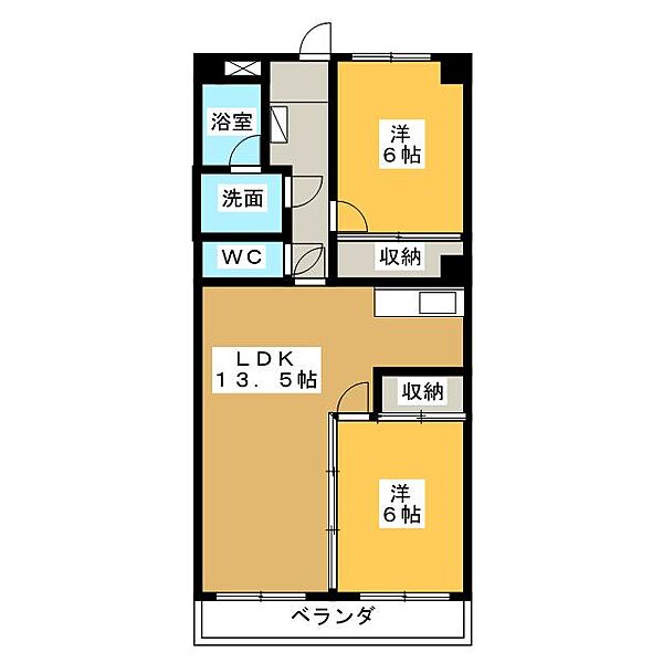 宮地興産ビル ｜愛知県名古屋市名東区一社３丁目(賃貸マンション2LDK・8階・62.33㎡)の写真 その2