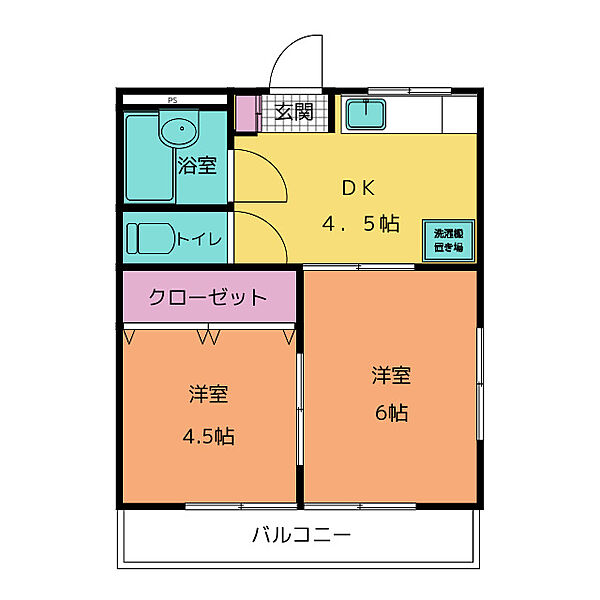 マンションアイユー ｜愛知県名古屋市名東区上社４丁目(賃貸マンション2DK・1階・35.00㎡)の写真 その2