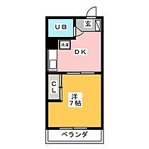 ロイヤルマンションヨコチ  ｜ 愛知県名古屋市名東区上社５丁目（賃貸マンション1DK・2階・27.36㎡） その2