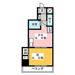 間取図画像 1DK