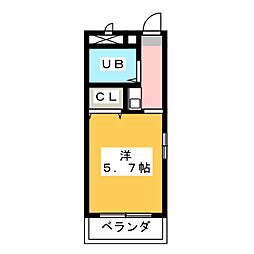ジョイフル本郷 1Kの間取図画像