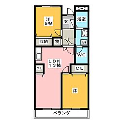 間取図画像 2LDK