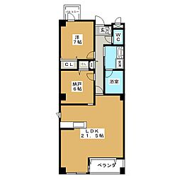 comodo覚王山 1階1SLDKの間取り
