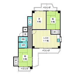 Ceres藤見が丘 3LDKの間取図画像