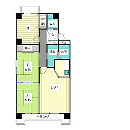 ミリアン宮前 3LDKの間取図画像