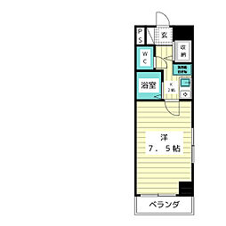 大旺高針ビル 1Kの間取図画像