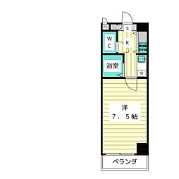 大旺高針ビル 1Kの間取図画像