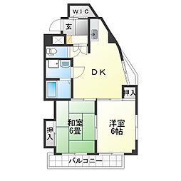 インテリジェント千種 2SLDKの間取図画像