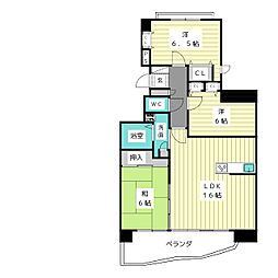 グランデール雅 3LDKの間取図画像