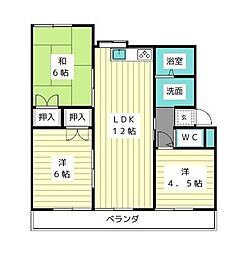 エクセル東丘 3LDKの間取図画像