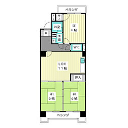 香流シンシア 3LDKの間取図画像