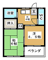 シャトーニシワキ 2B ｜ 愛知県名古屋市東区赤塚町3-20（賃貸マンション1K・2階・28.00㎡） その2