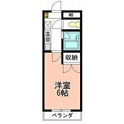 ドミトリー518 1Kの間取図画像