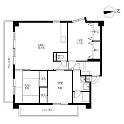 レグノアレッタ 3LDKの間取図画像
