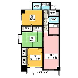 レグノアレッタ 3LDKの間取図画像