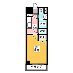 サニー大曽根 1Kの間取図画像